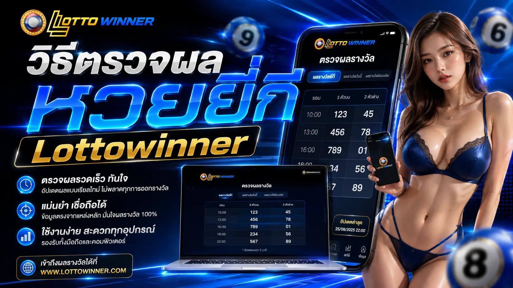 วิธีตรวจผลหวยยี่กี Lottowinner